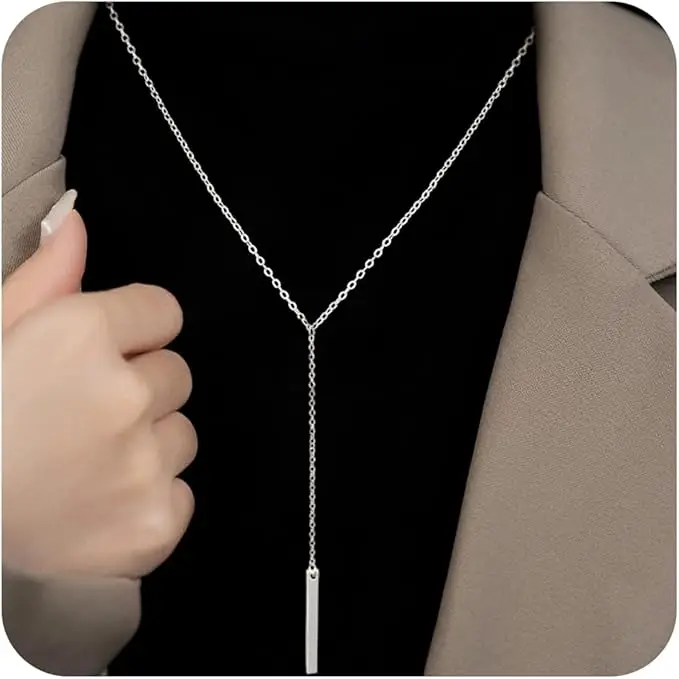 Mesaro Long Pendant Y-Shaped Necklace for Women