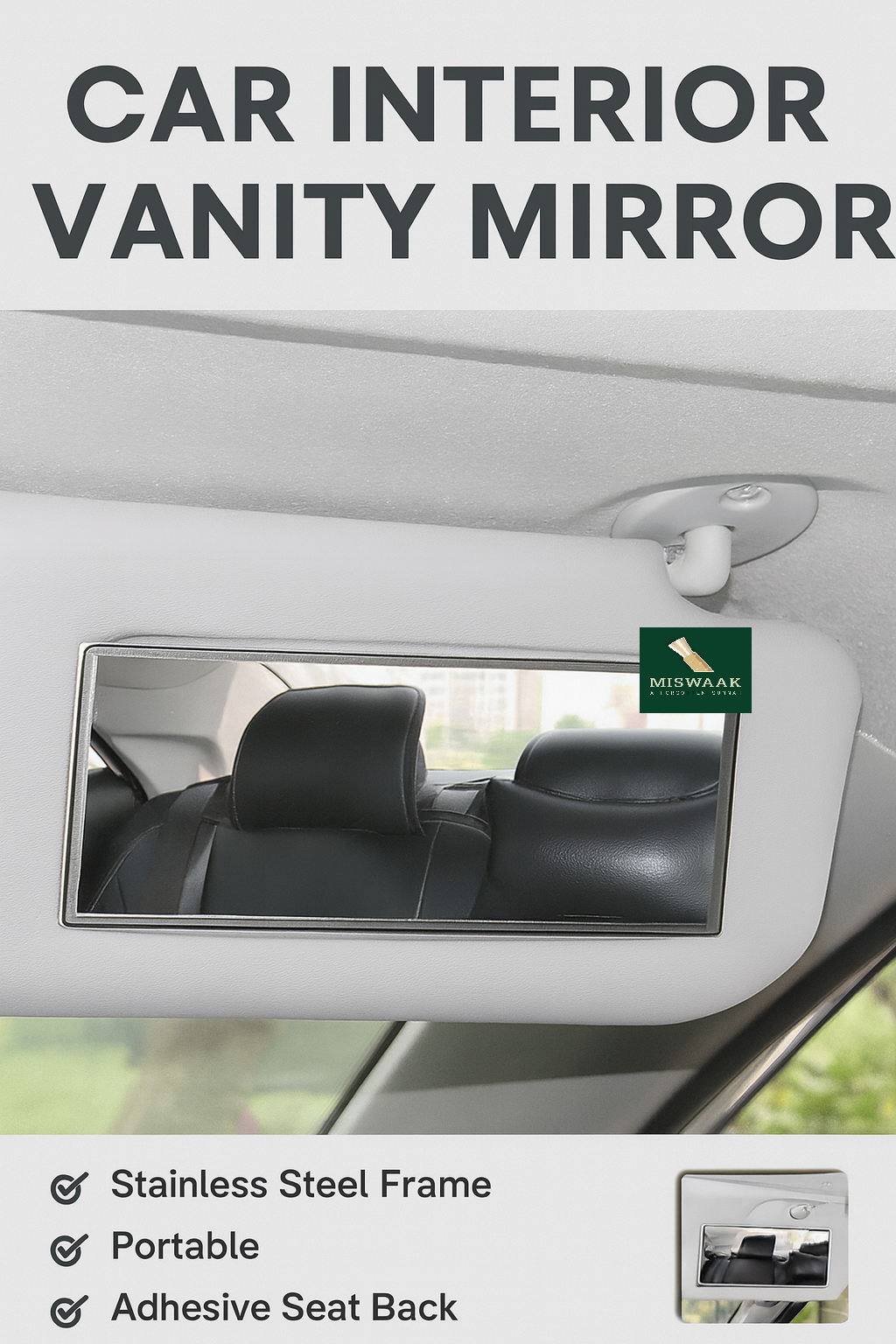 Universal Car Interior Vanity Mirror